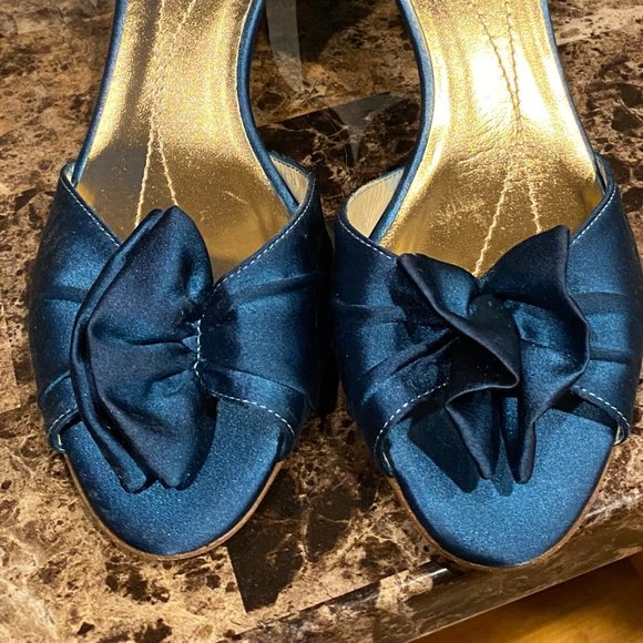 Kate Spade satin Open Toe Dressy Heel Size 6 1/2B Made in Italy - Picture 3 of 8